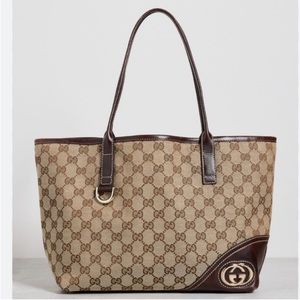 EXCELLENT CONDITION! Authenticated Gucci New Britt Shoulder Bag Tote Handbag